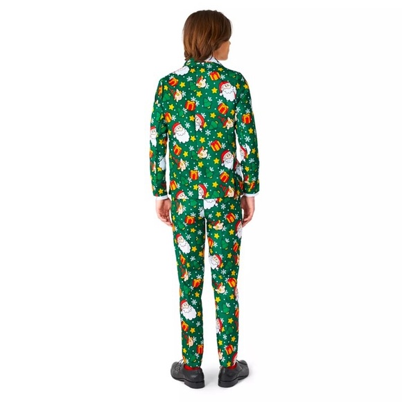 Suitmeister Santa Elves Green Christmas Suit (Pants and Jacket only- no tie). - Picture 2 of 8